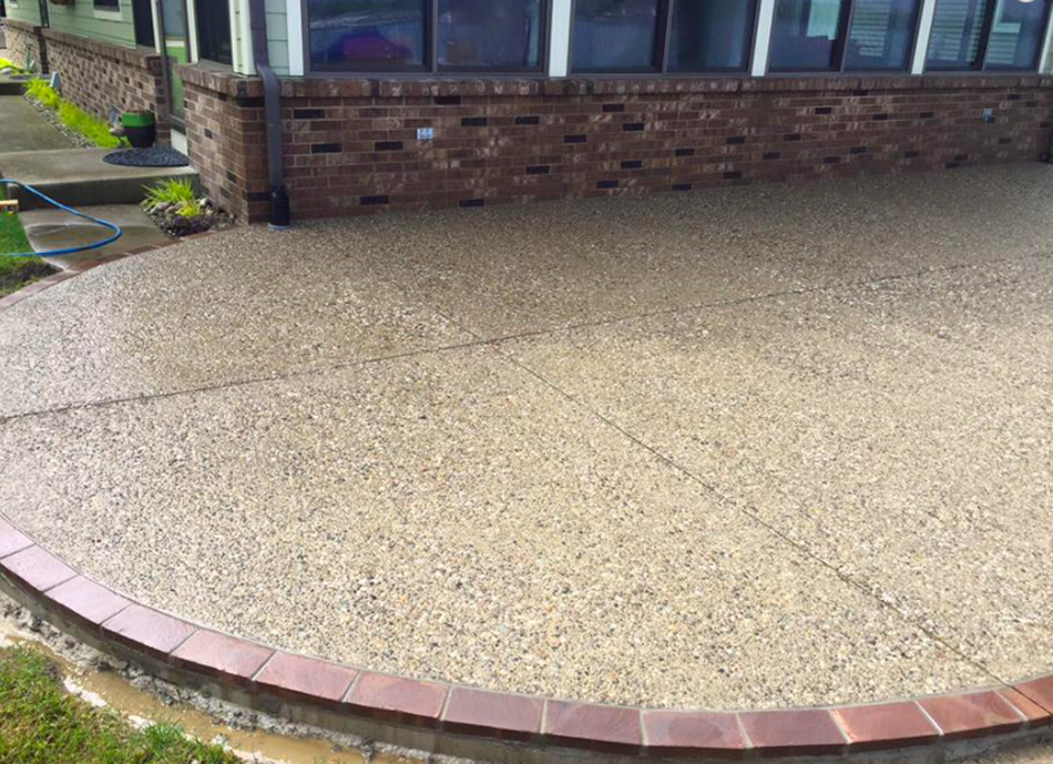 exposed aggregate patio fort wayne